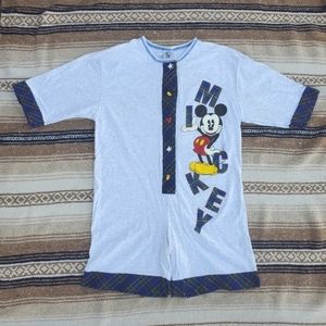 70's Vintage Mickey Mouse Disney Sleep Onesie Romper Pajamas